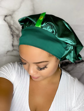 Long Snap Bonnets - Green Long Snap Bonnet