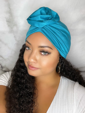 Turbans - Blue Flower Turban